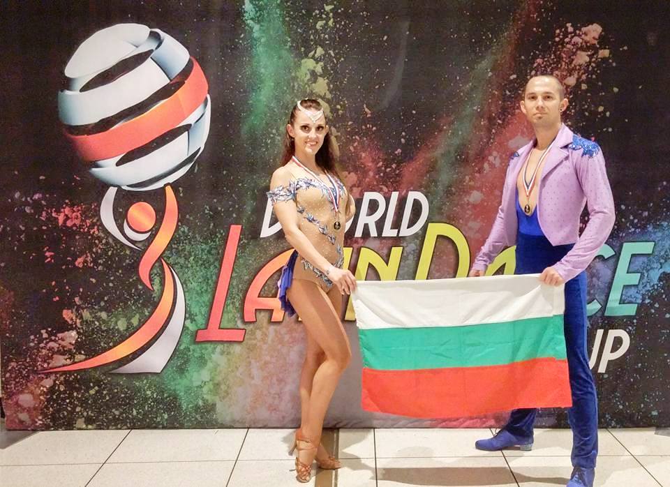 Димитър Кирков и Теодора Калоянова - 4то място на Световното състезание по латино танци, Маями